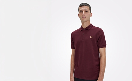 Heren poloshirt rood