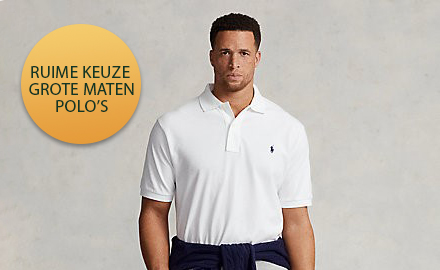 Poloshirts grote maten heren exclusief bij ons